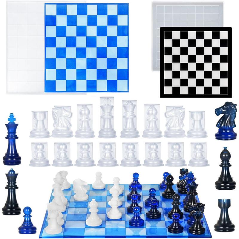 Resin Art Guide - Resin Chess Set Mold With Chess