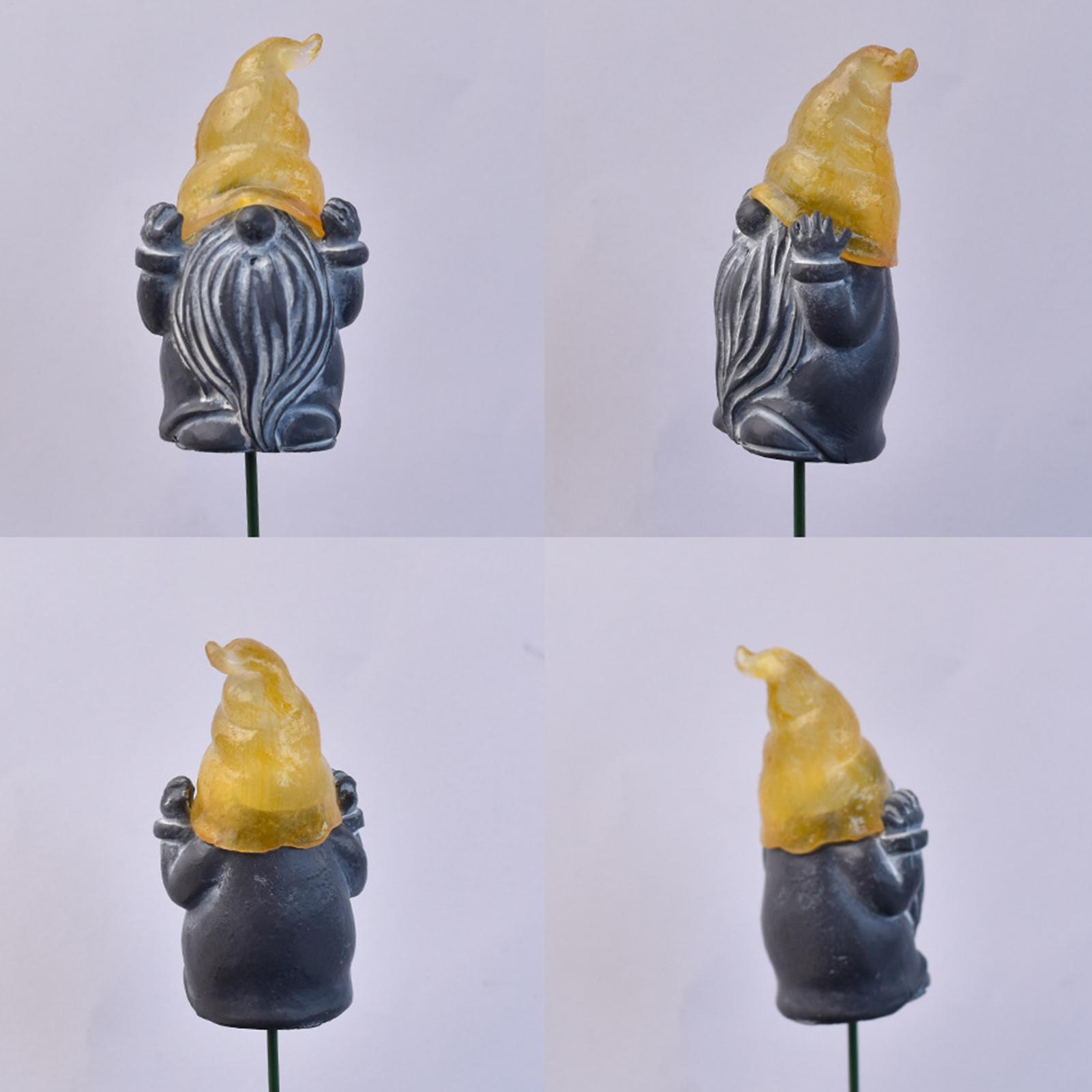 Resin Art Flower - Decorative Yard Stakes 3-Piece Glowing Resin