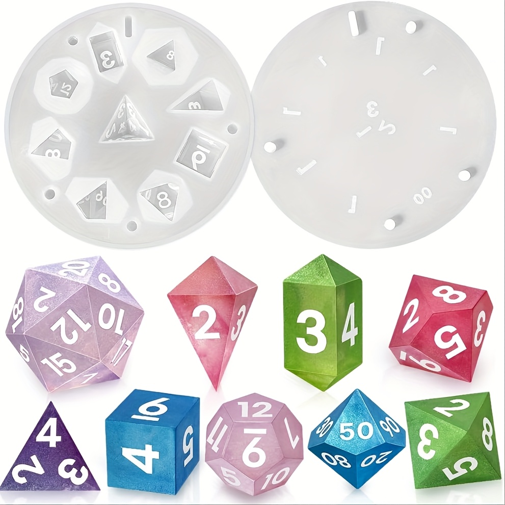 Resin Art Guide - 1setsilicone resin die molds ，7-cavity sharp