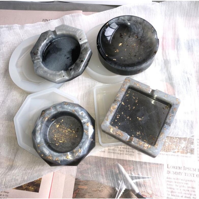 Resin Art Tray - Silicone Ashtray Mold Crystal Resin Ashtray
