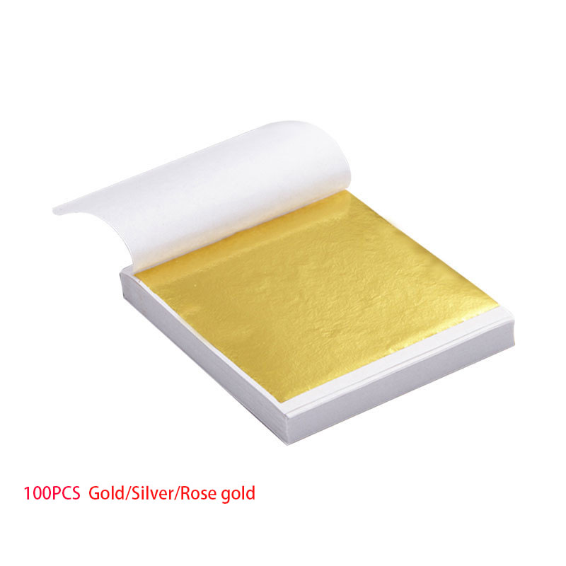 Gold Leaf Foil - 100pcs Art Craft Design Paper Sheets