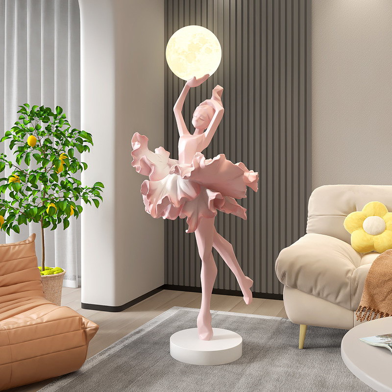 Resin Art On Floor - Girl Art Ornament Italian Abstract Sculpture