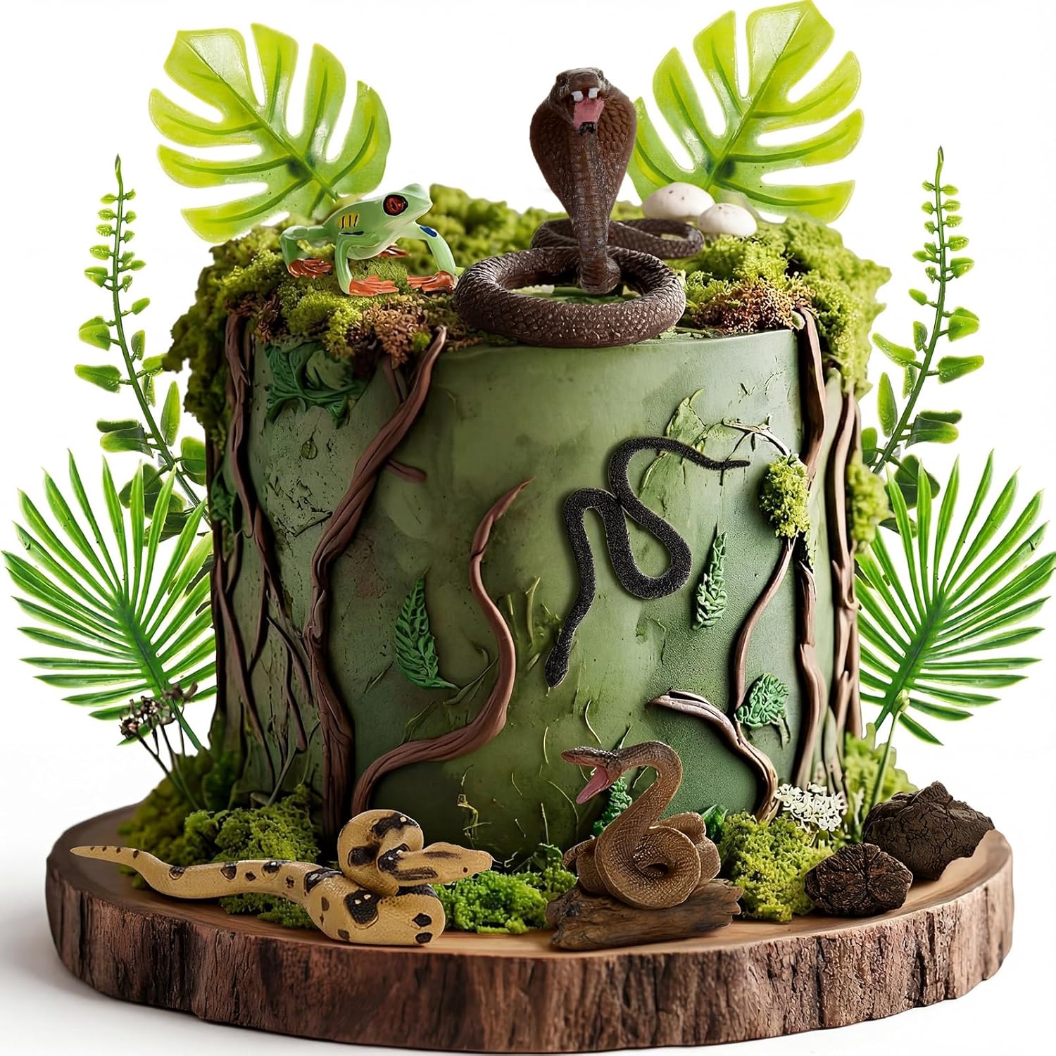 Resin Art Tree - 15 Pcs Snake Cake Toppers Decorations