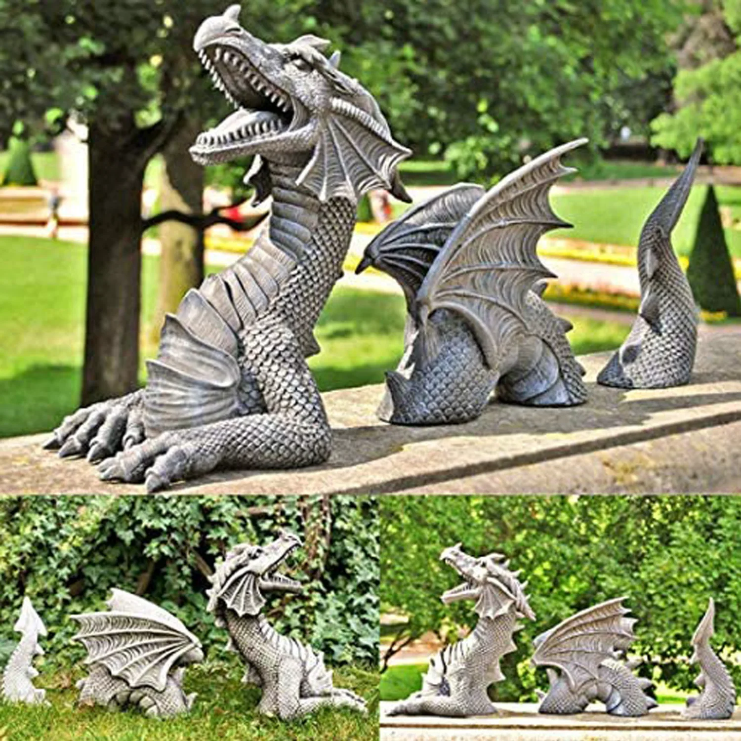 Resin Art Sculptures - Dragon Sculptures Resin Giant Lawn Sculpture