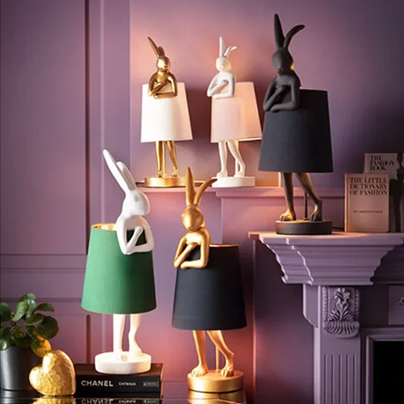 Resin Art On Floor - 2025 Modern KARE RABBIT Table Lamp