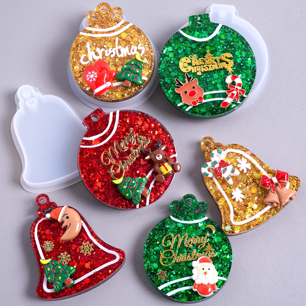 Resin Art Guide - Xmas Tag Pendant Silicone Mold DIY