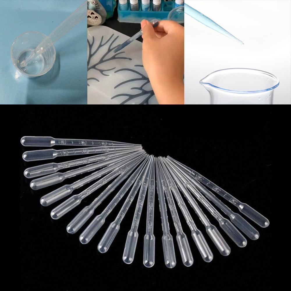 Resin Art Guide - 0.2/0.5/1/2/3ML Disposable Plastic Squeeze Transfer Pipettes
