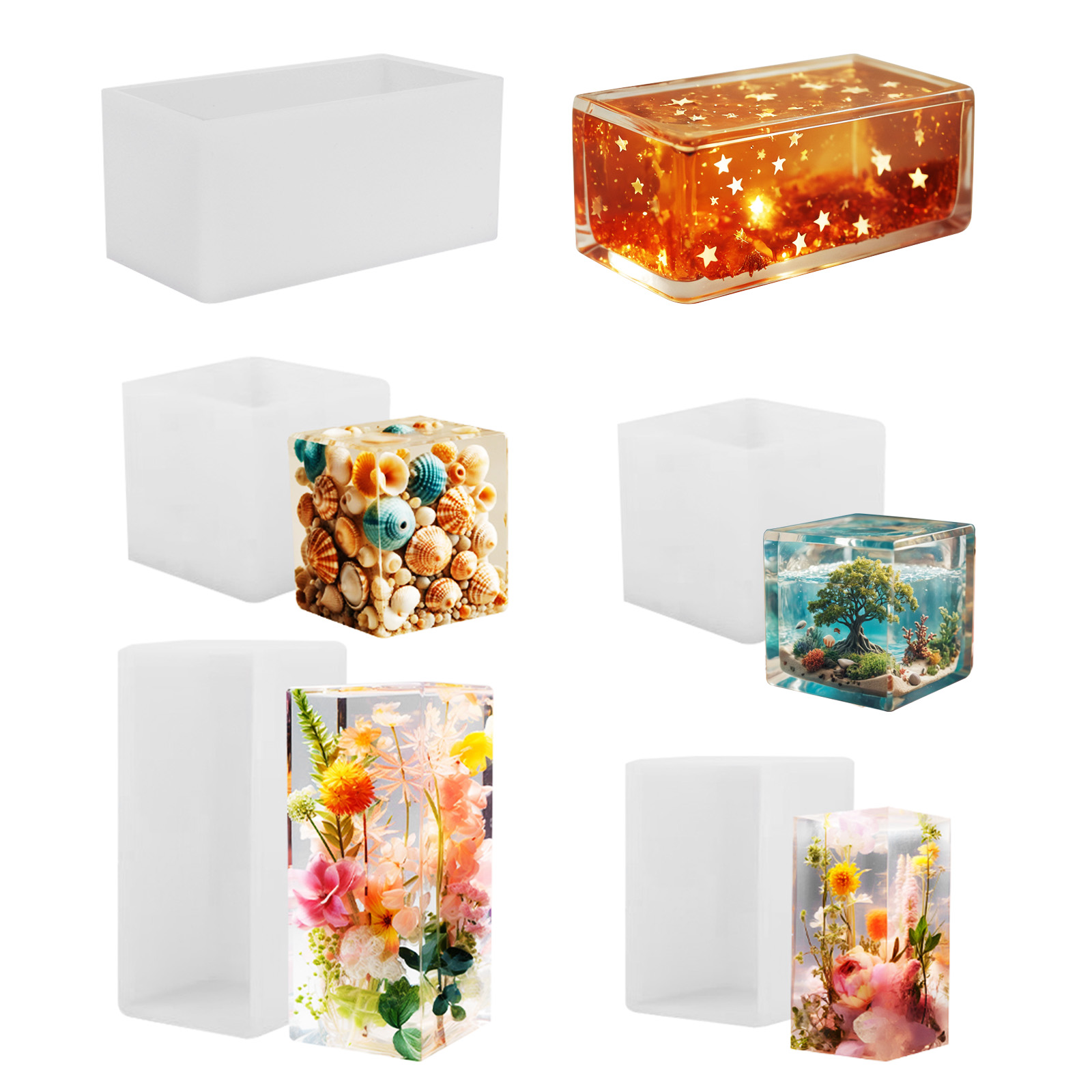 Resin Art Epoxy - Epoxy Casting Mold Silicone Mold DIY
