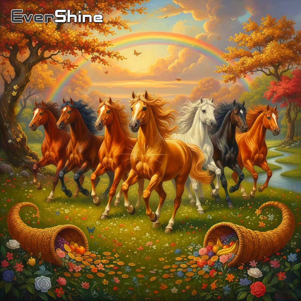 Resin Art Tree - Evershine Diamond Art Painting Animal Horse
