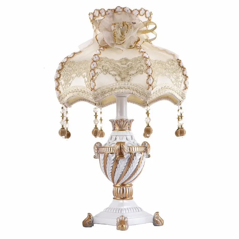 Resin Art On Floor - Nordic Princess Vintage Resin Table Lamp