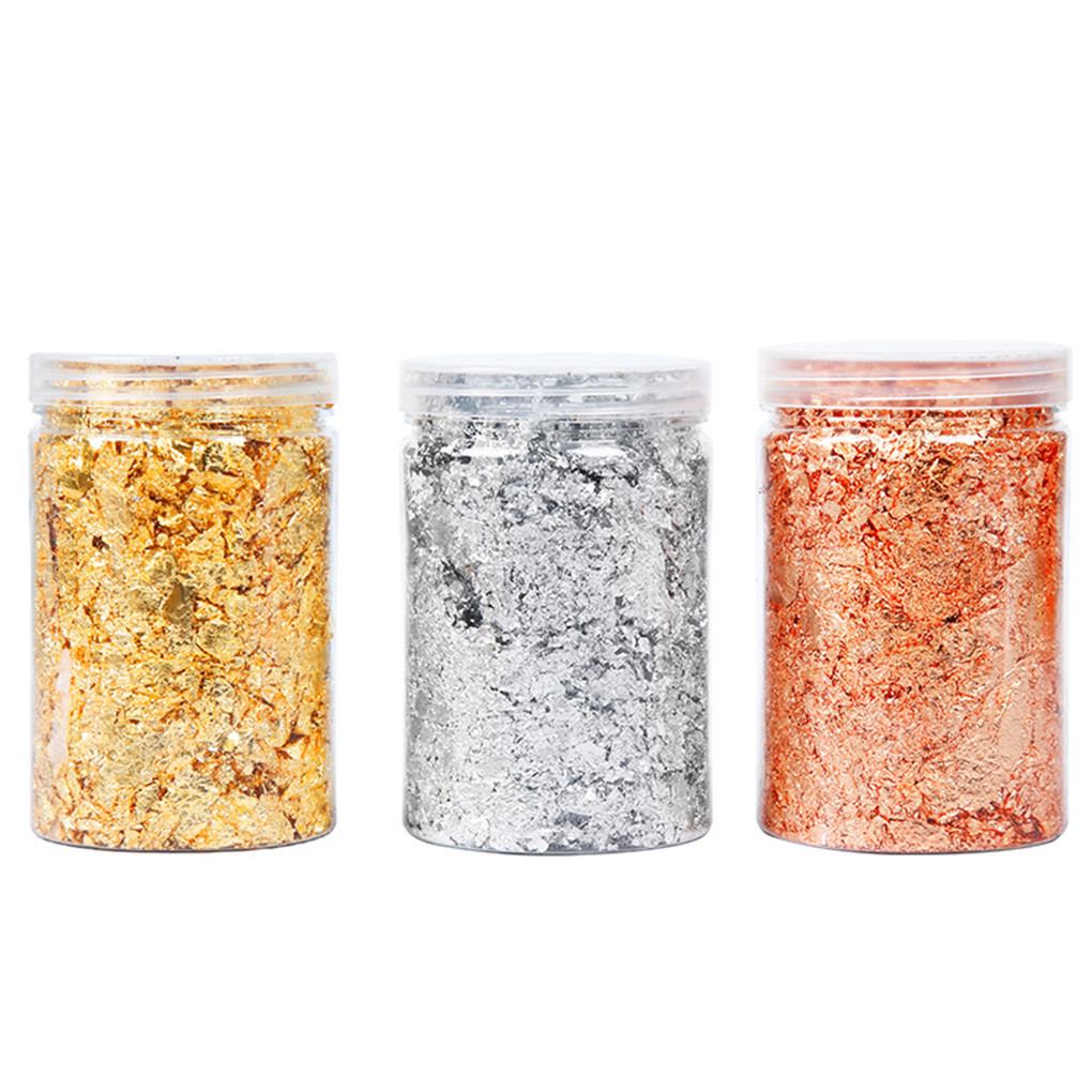 Gold Leaf Foil - Shiny Genuine Gold Leaf Schabin Flakes