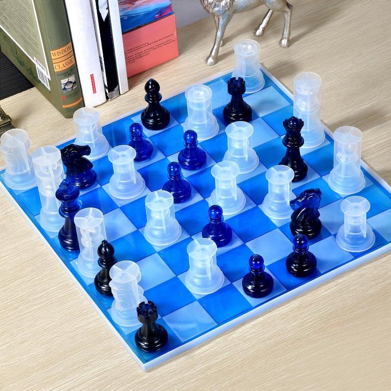 Resin Chess Set Mold With Ches - огляд і ціна Resin Art Guide