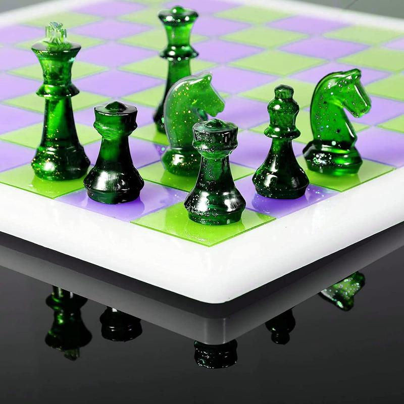 Resin Chess Set Mold With Ches - огляд і ціна Resin Art Guide