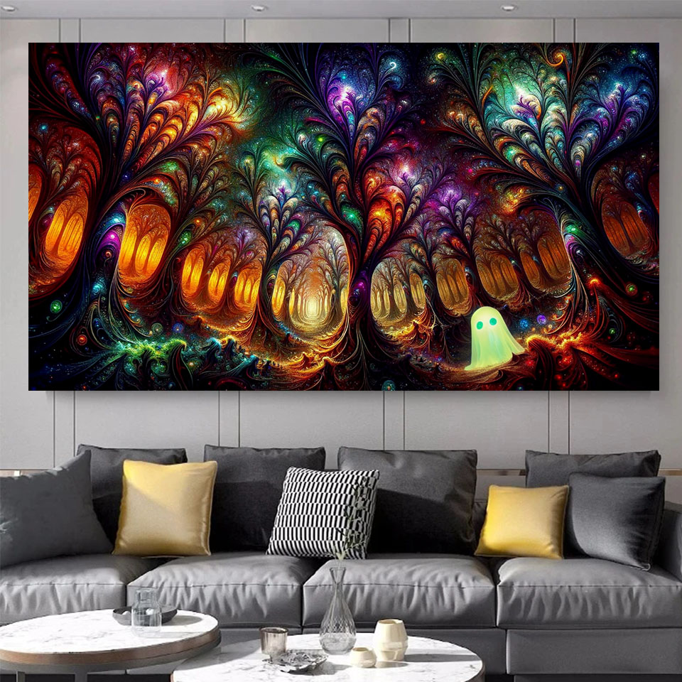 The Frightful Forest trees lan - огляд і ціна Resin Art Tree