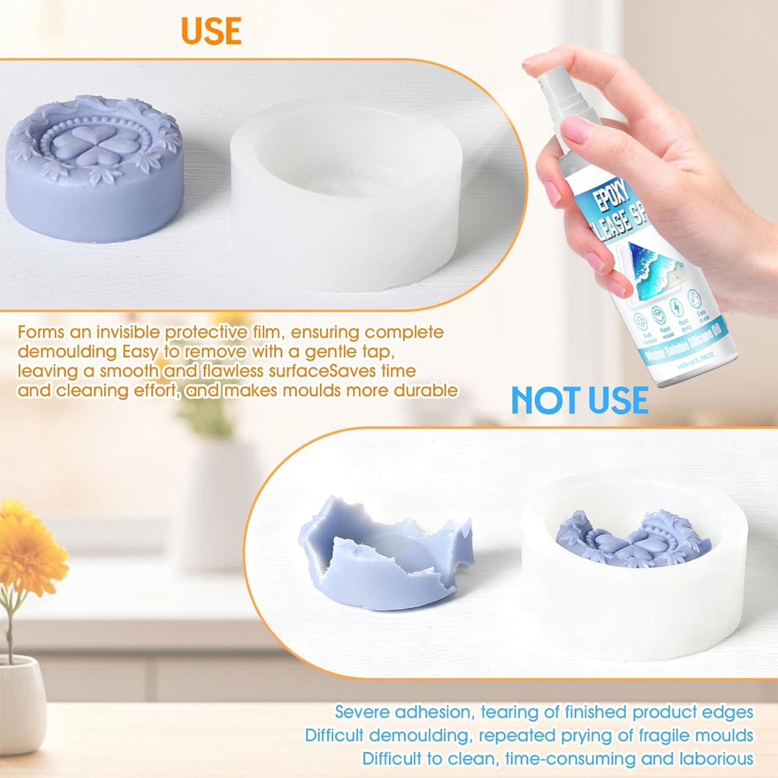100ml Silicone Release Spray E - огляд і ціна Resin Art Guide