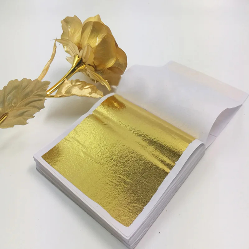 100Pcs Imitation Gold Sliver C - огляд і ціна Gold Leaf Foil