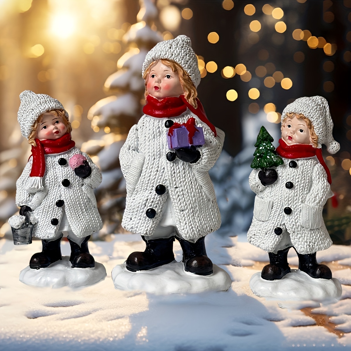 Gorgeous Snowman Resin Statue  - огляд і ціна Resin Art Tree