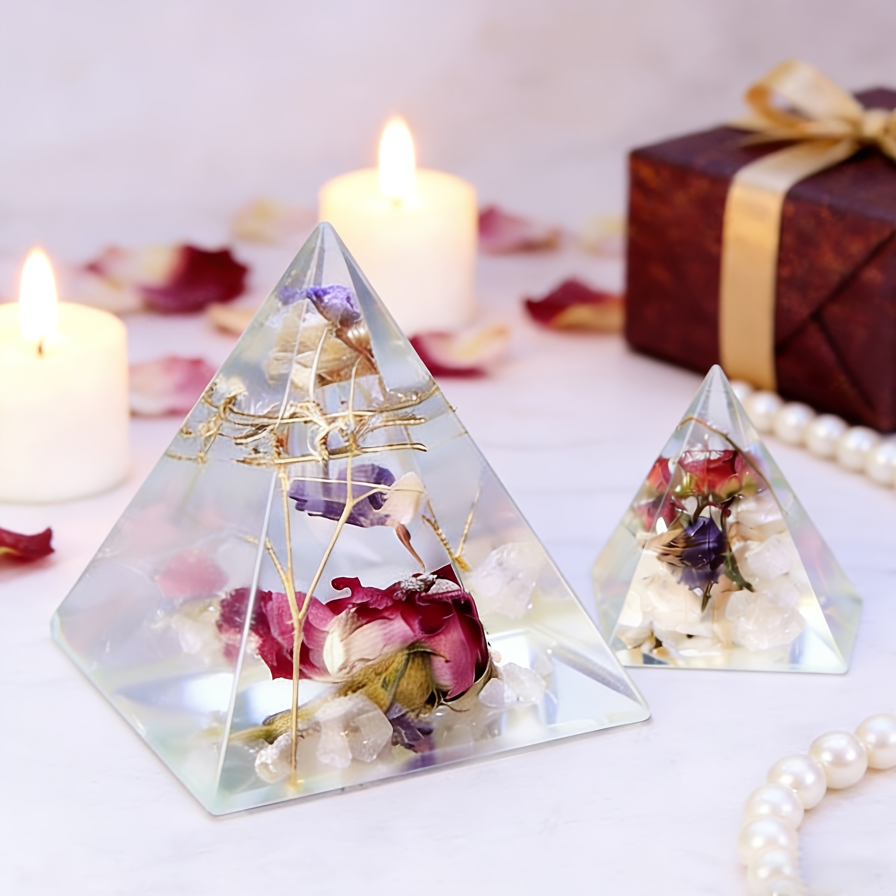 5pc - Pyramid Resin Molds of V - огляд і ціна Resin Art Guide