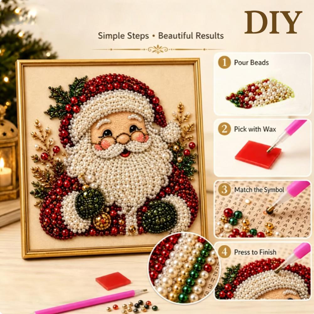 Christmas Santa Claus Pearl Ar - огляд і ціна Resin Art Wall