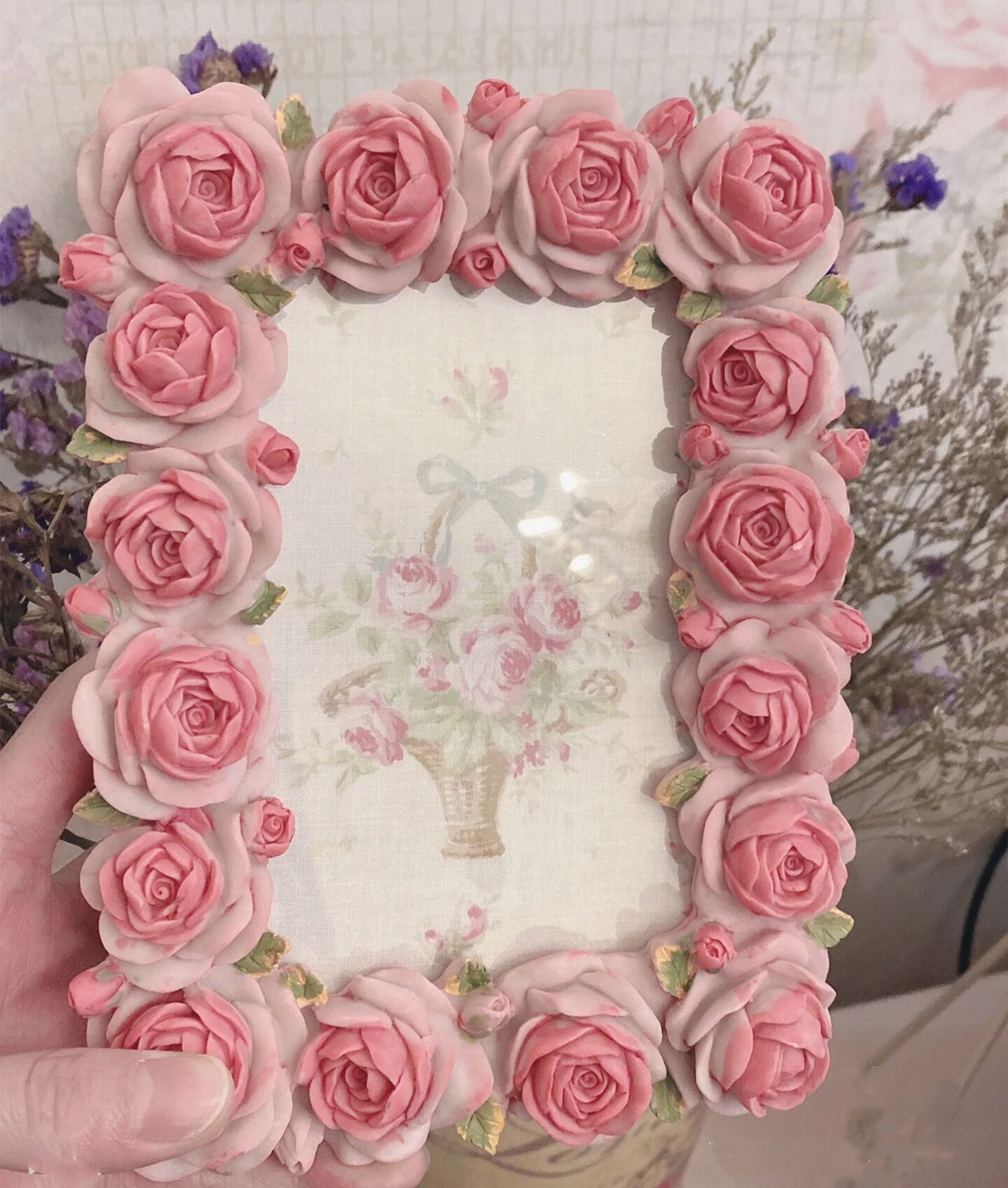 Pink Rose Blossom Series Warm  - огляд і ціна Resin Art For Photo Frame