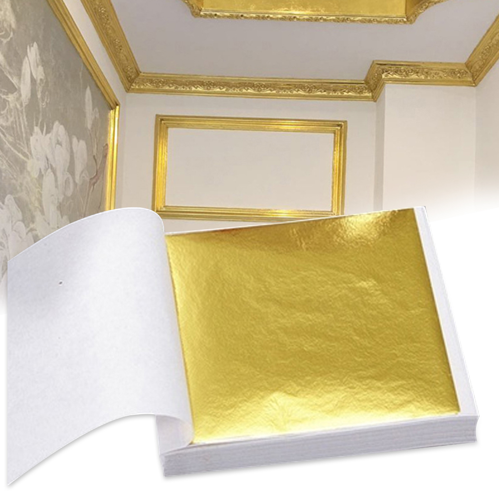 100pcs  Art Craft Design Paper - огляд і ціна Gold Leaf Foil