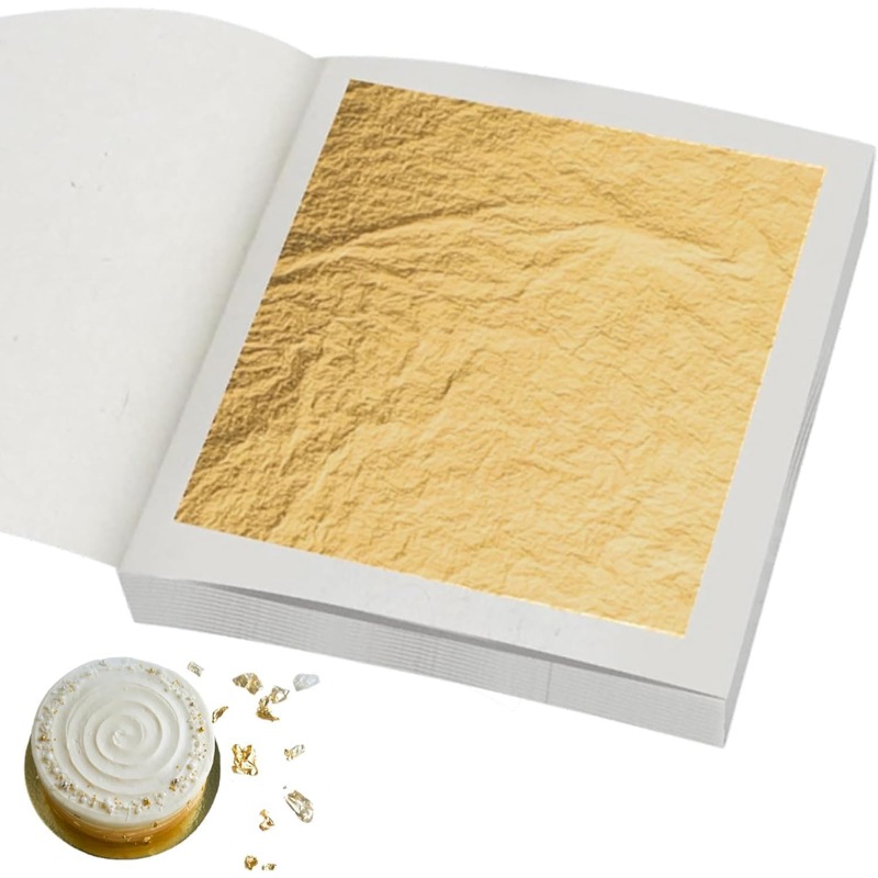 Real 24K Gold Leaf Sheets in 3 - огляд і ціна Gold Leaf Foil