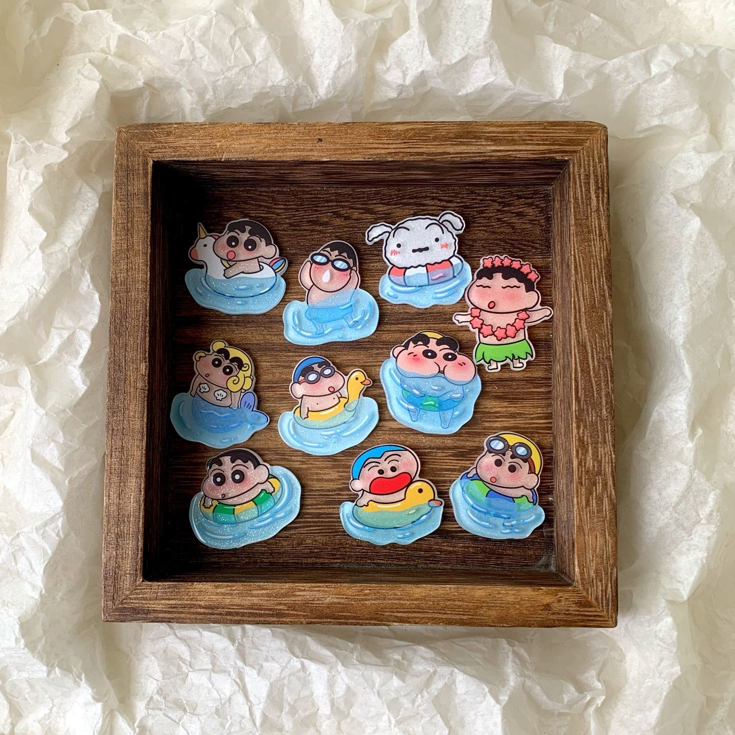 Crayon Shin-chan resin accesso - огляд і ціна Resin Art Sticker