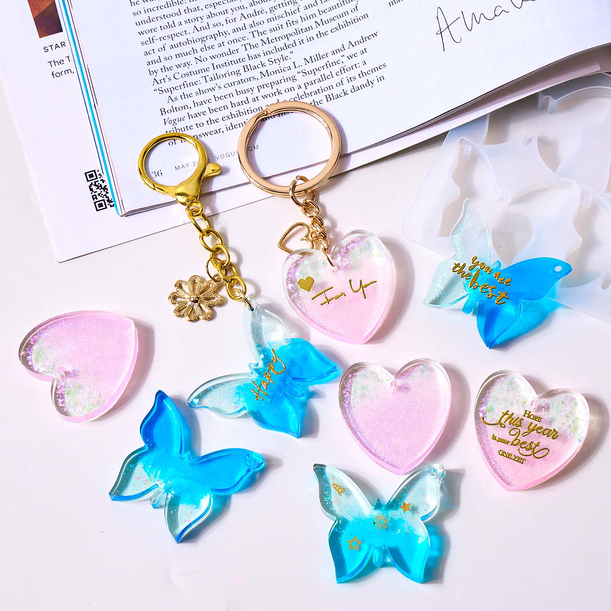 Six-hole with Holes Earring Si - огляд і ціна Resin Art Epoxy