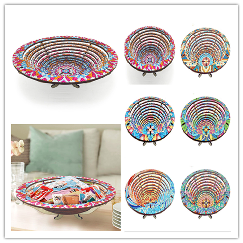 Wooden Mandala 5D Diamond Pain - огляд і ціна Resin Art Wooden Tray
