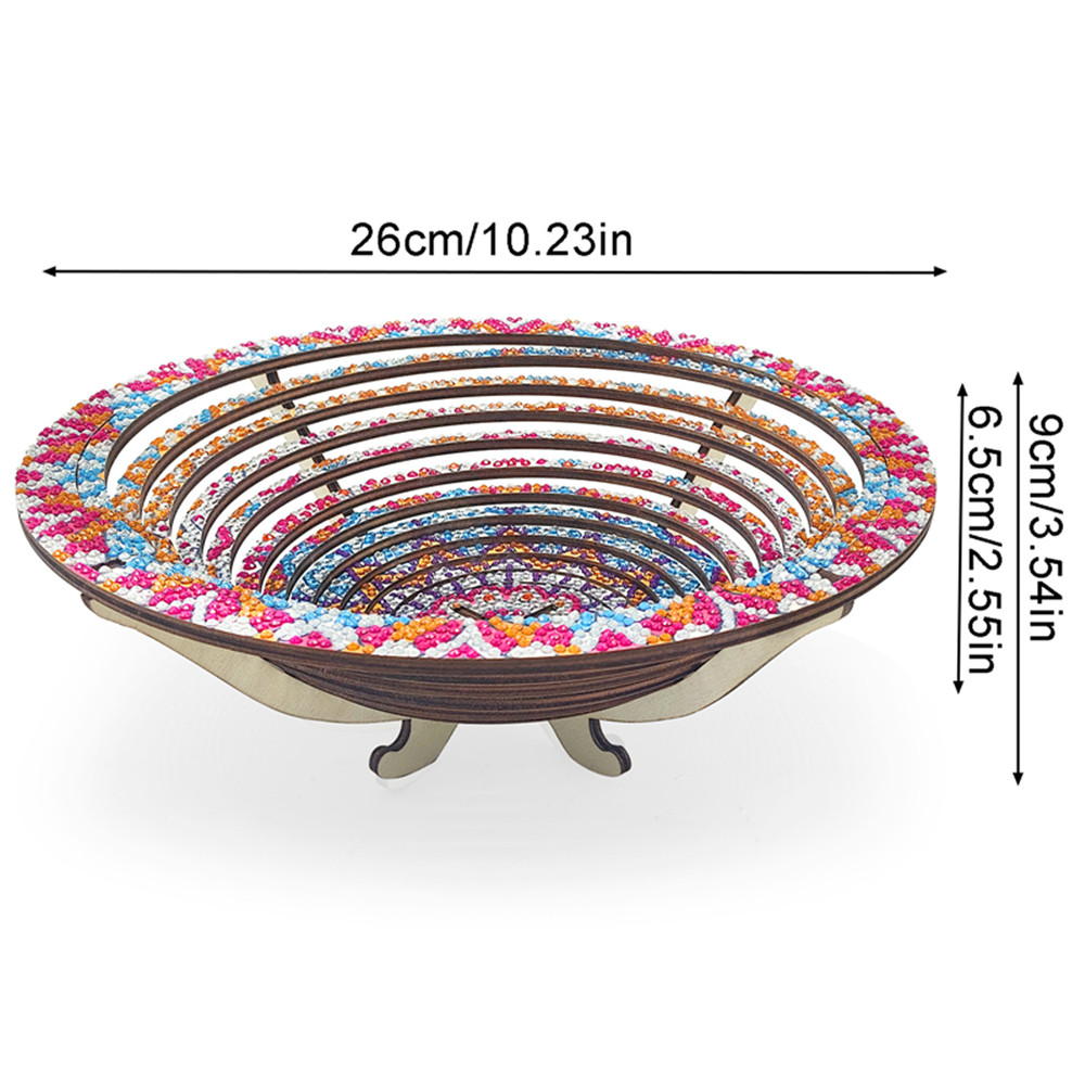 Wooden Mandala 5D Diamond Pain - огляд і ціна Resin Art Wooden Tray