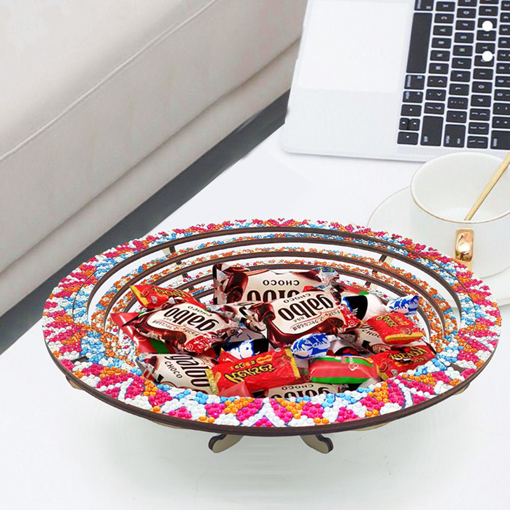 Wooden Mandala 5D Diamond Pain - огляд і ціна Resin Art Wooden Tray