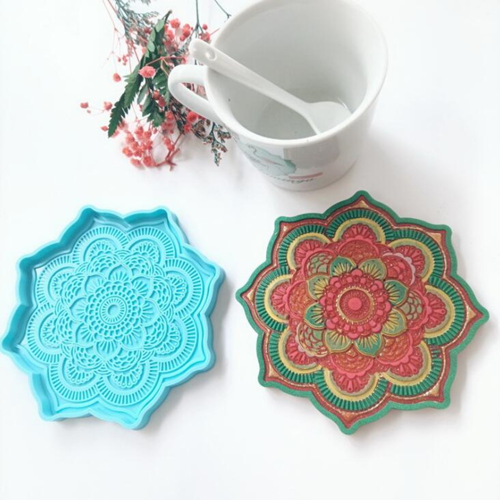 Mandala Coaster Silicone Mold  - огляд і ціна Resin Art Tray