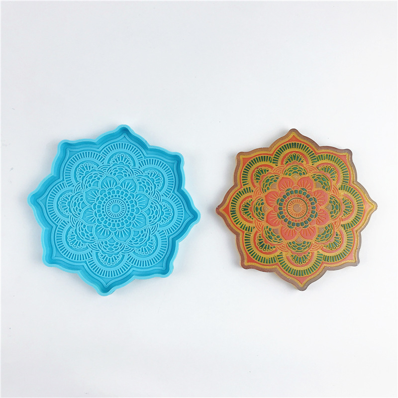 Mandala Coaster Silicone Mold  - огляд і ціна Resin Art Tray