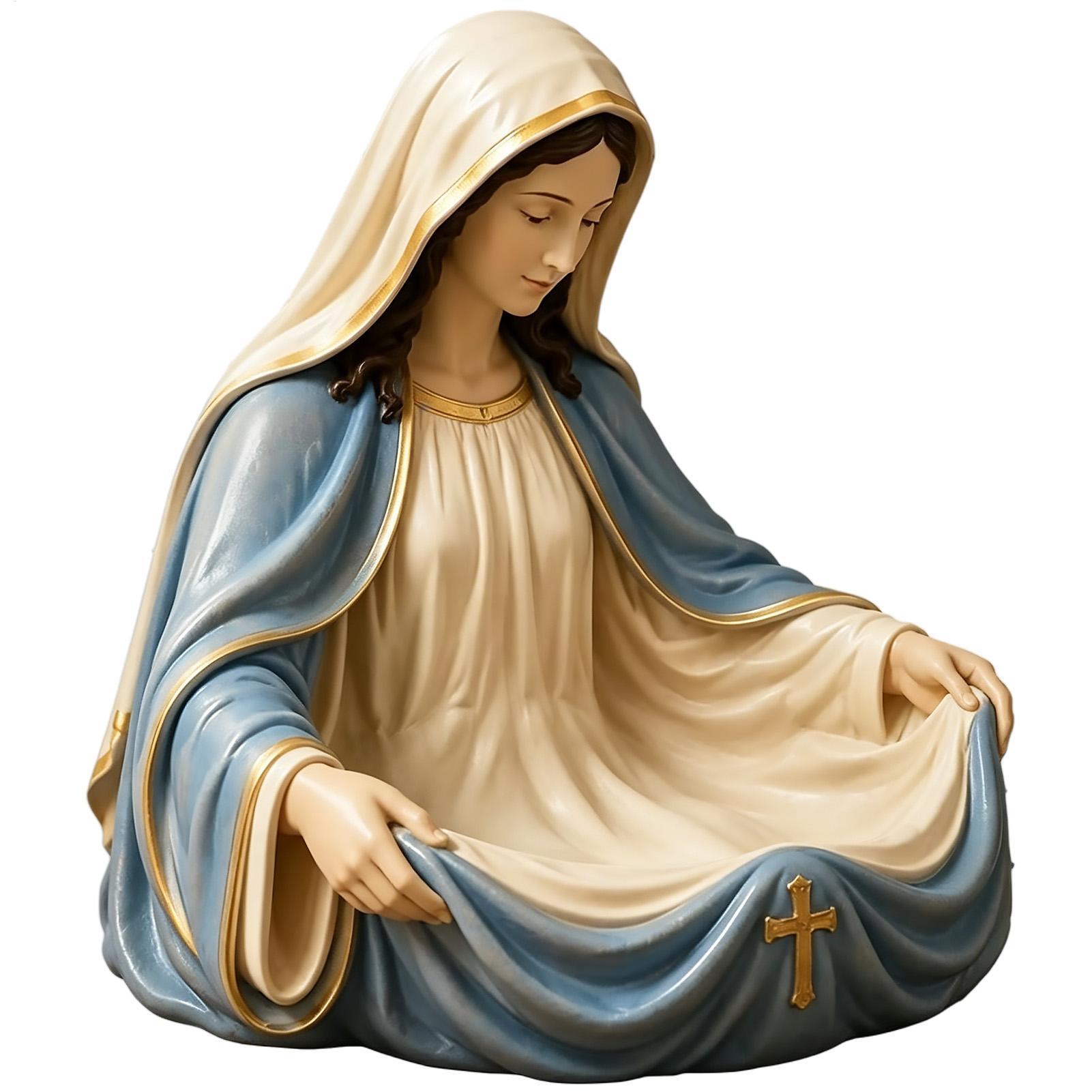 Virgin Mary Rosary Holder Mary - огляд і ціна Resin Art Tray