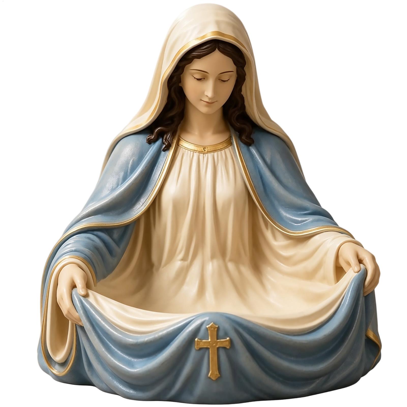 Virgin Mary Rosary Holder Mary - огляд і ціна Resin Art Tray