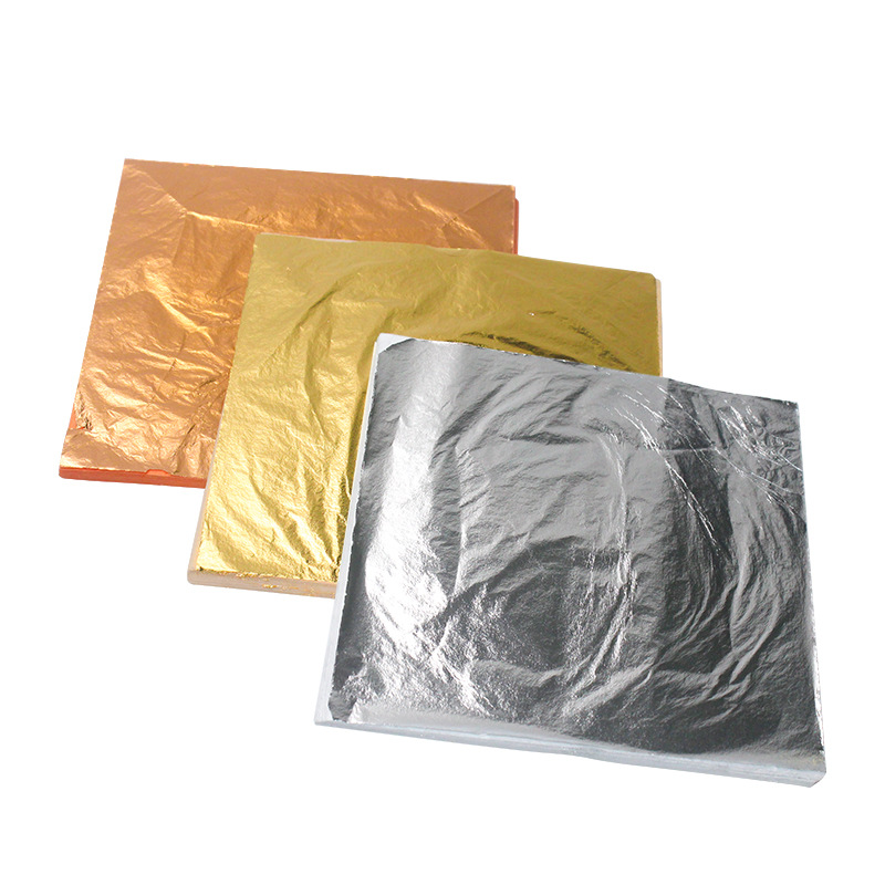 14x14cm 100pcs Shiny Gold Silv - огляд і ціна Gold Leaf Foil