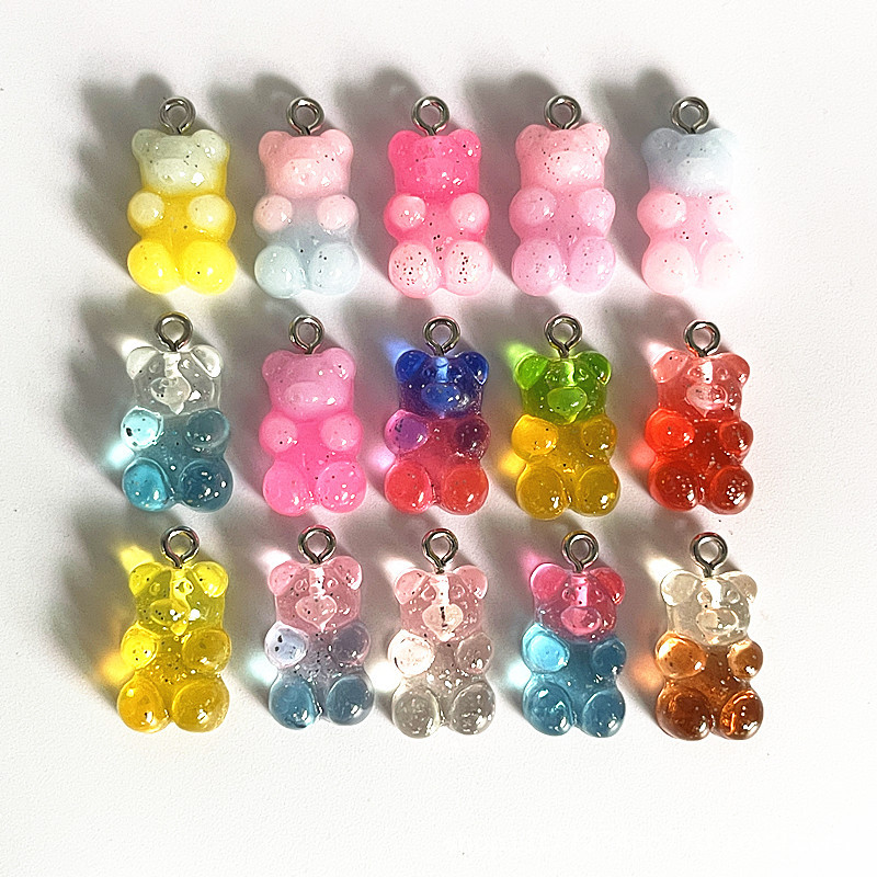 DW82 10Pcs Dual Color Resin Be - огляд і ціна Resin Art Earrings