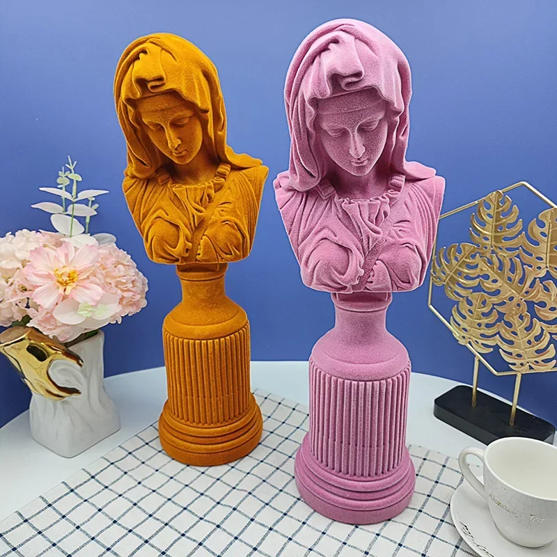 Flocking Resin Virgin Mary Hea - огляд і ціна Resin Art Mary
