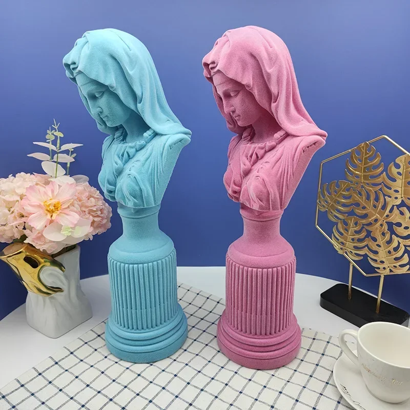 Flocking Resin Virgin Mary Hea - огляд і ціна Resin Art Mary