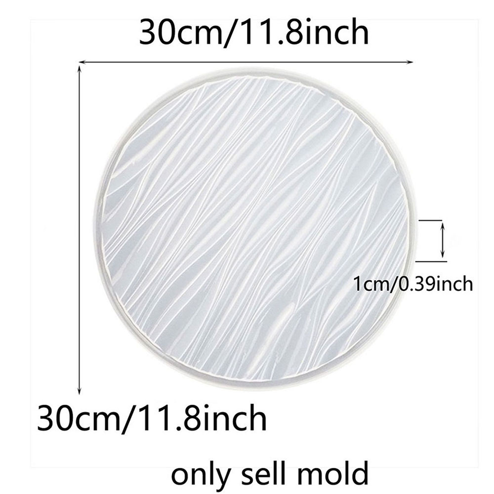 Large Round Tray Silicone Mold - огляд і ціна Resin Art Epoxy