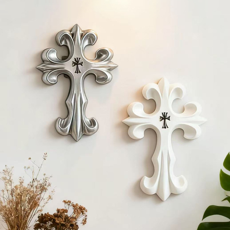 Retro Cross Wall Decor Gothic  - огляд і ціна Resin Art Sculptures