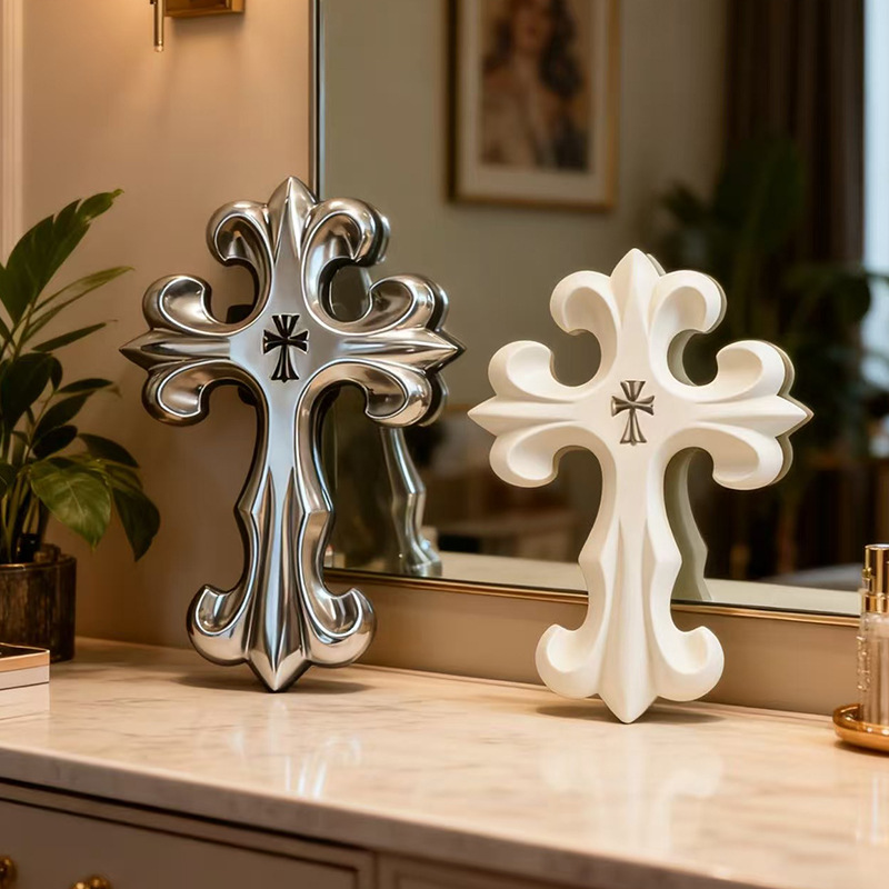 Retro Cross Wall Decor Gothic  - огляд і ціна Resin Art Sculptures