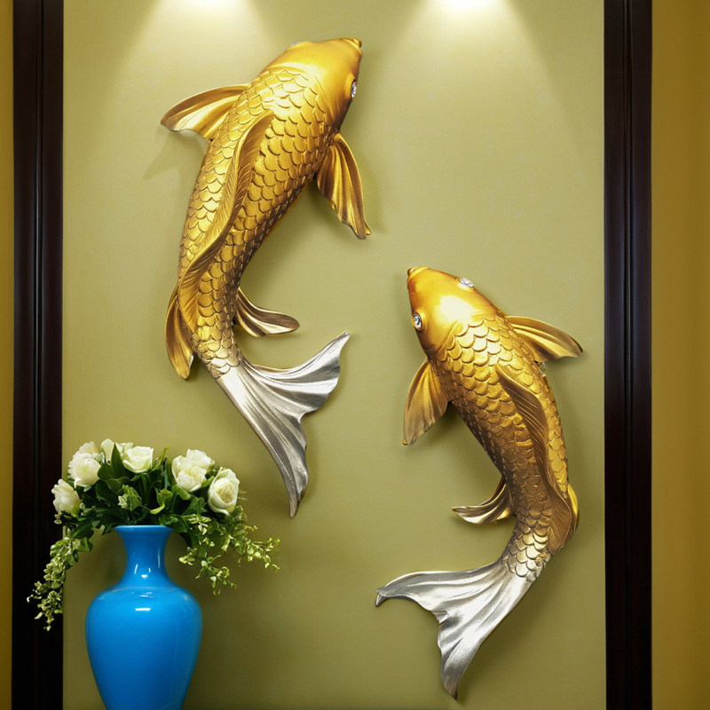 Lucky Koi Fish 3D Wall Decor,  - огляд і ціна Resin Art Sticker