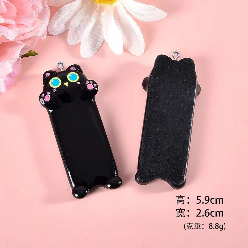 5pcs Lovely Cartoon Cat Resin  - огляд і ціна Resin Art Earrings