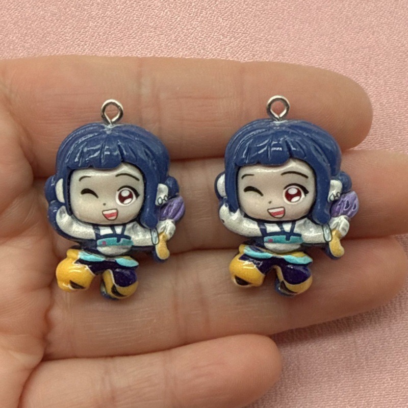 10pcs resin cartoon pendant, D - огляд і ціна Resin Art Earrings