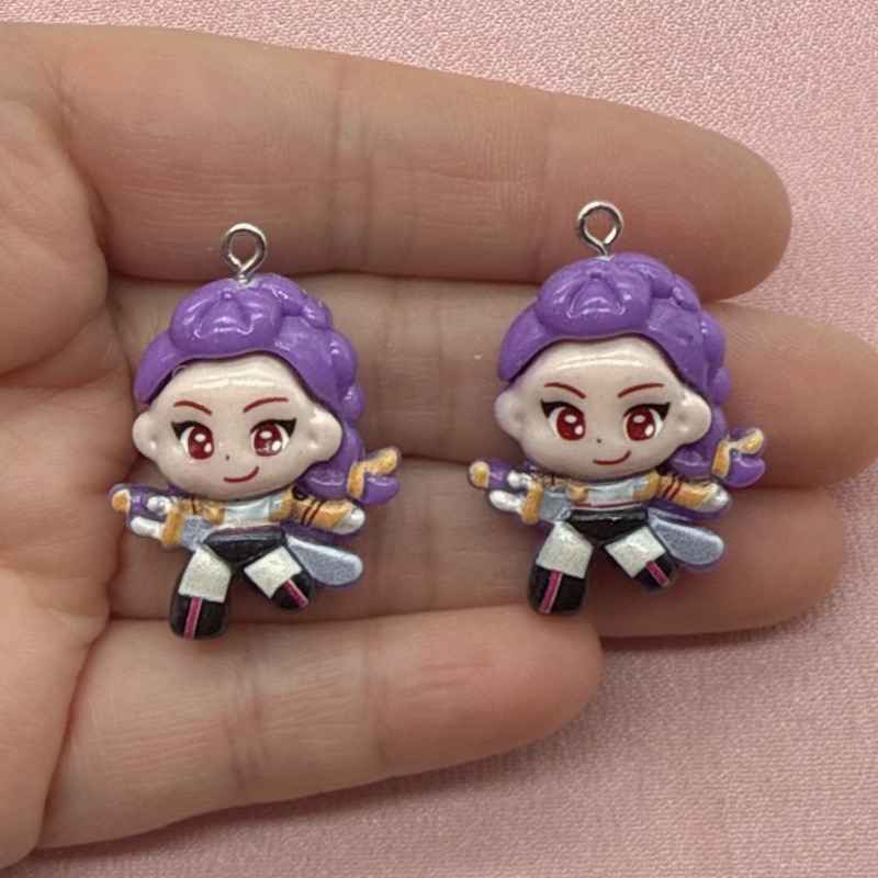 10pcs resin cartoon pendant, D - огляд і ціна Resin Art Earrings