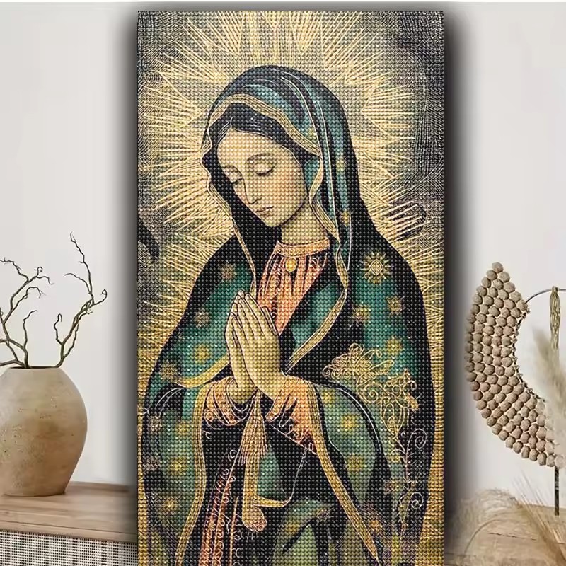 1pc frameless  5D Diamond art  - огляд і ціна Resin Art Mary