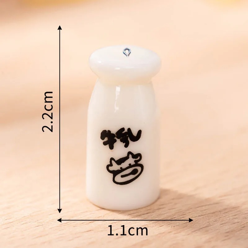 10Pcs Mini Milk Bottle Resin C - огляд і ціна Resin Art Earrings