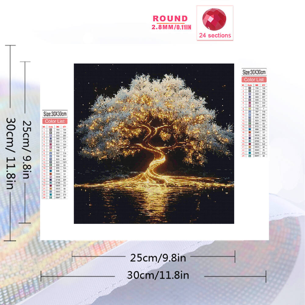 Frameless, Diamond Mosaic Tree - огляд і ціна Resin Art Tree