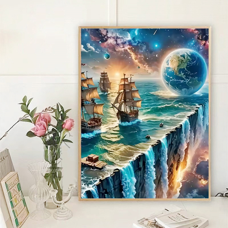 5D DIY Fairy Dust Diamond Pain - огляд і ціна Resin Art Wall